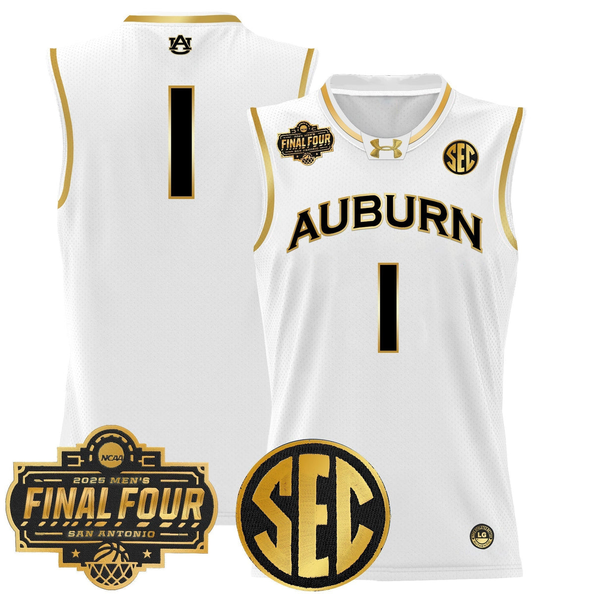 AUB 2025 Final Four Patch Lightweight Basketball Jersey - Stitched