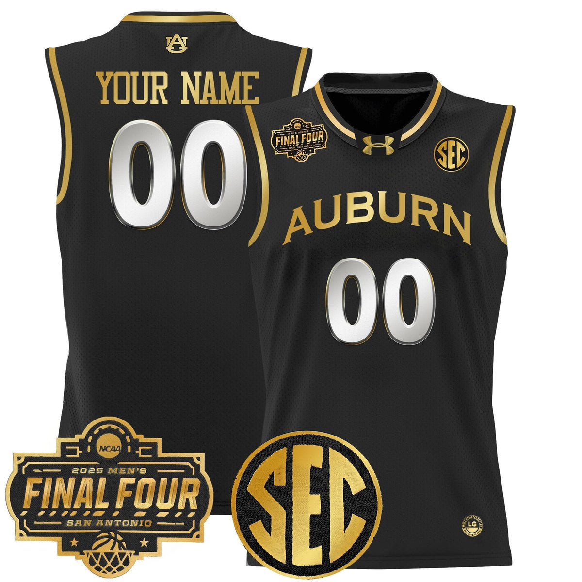 AUB 2025 Final Four Patch Lightweight Basketball Custom Jersey - Stitched