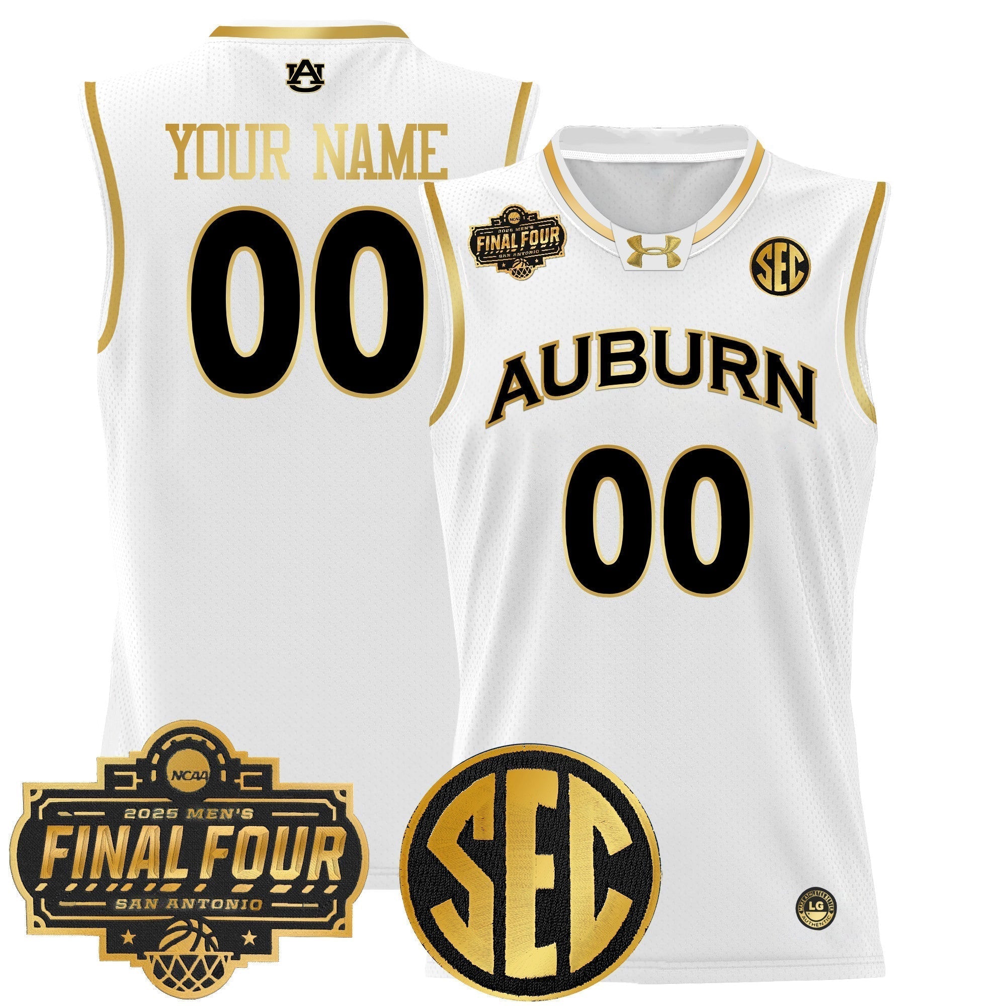 AUB 2025 Final Four Patch Lightweight Basketball Custom Jersey - Stitched