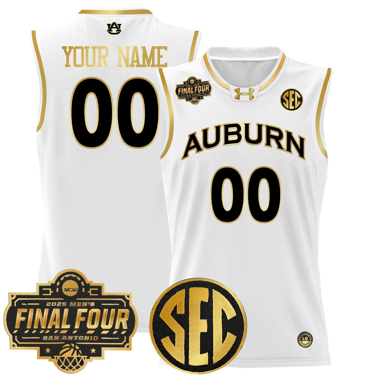 AUB 2025 Final Four Patch Lightweight Basketball Custom Jersey - Stitched