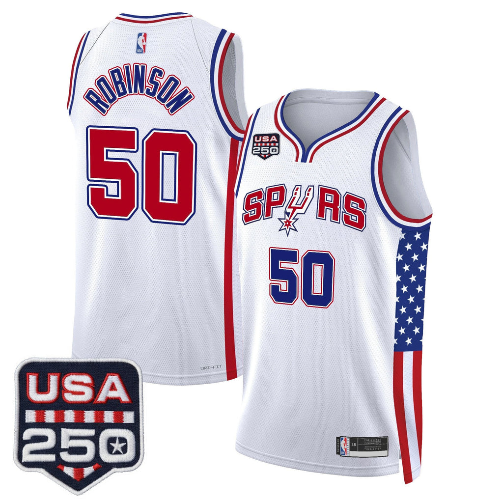 Men's San Antonio Spurs "America 250 Edition" Swingman Jersey - All Stitched