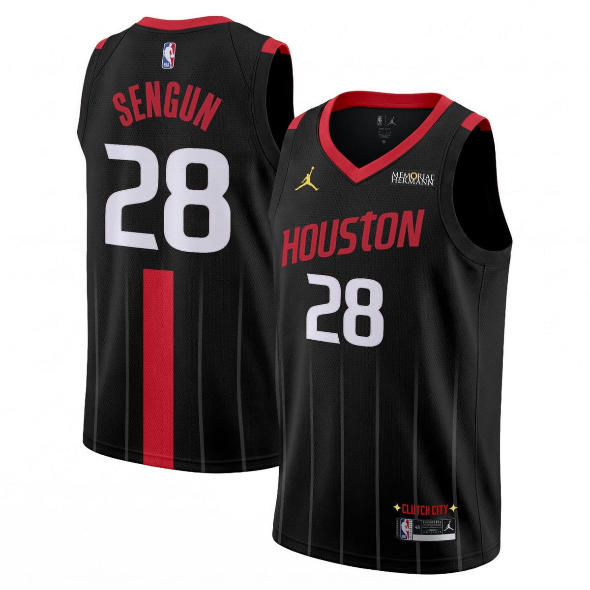 Alperen Şengün #28 HOU Jersey - Stitched