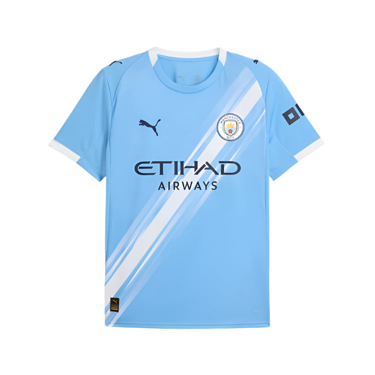 Puma Nico O'reilly Manchester City Home Jersey 25/26 w/ EPL + Sponsor Patch (Team Light Blue/Puma White)