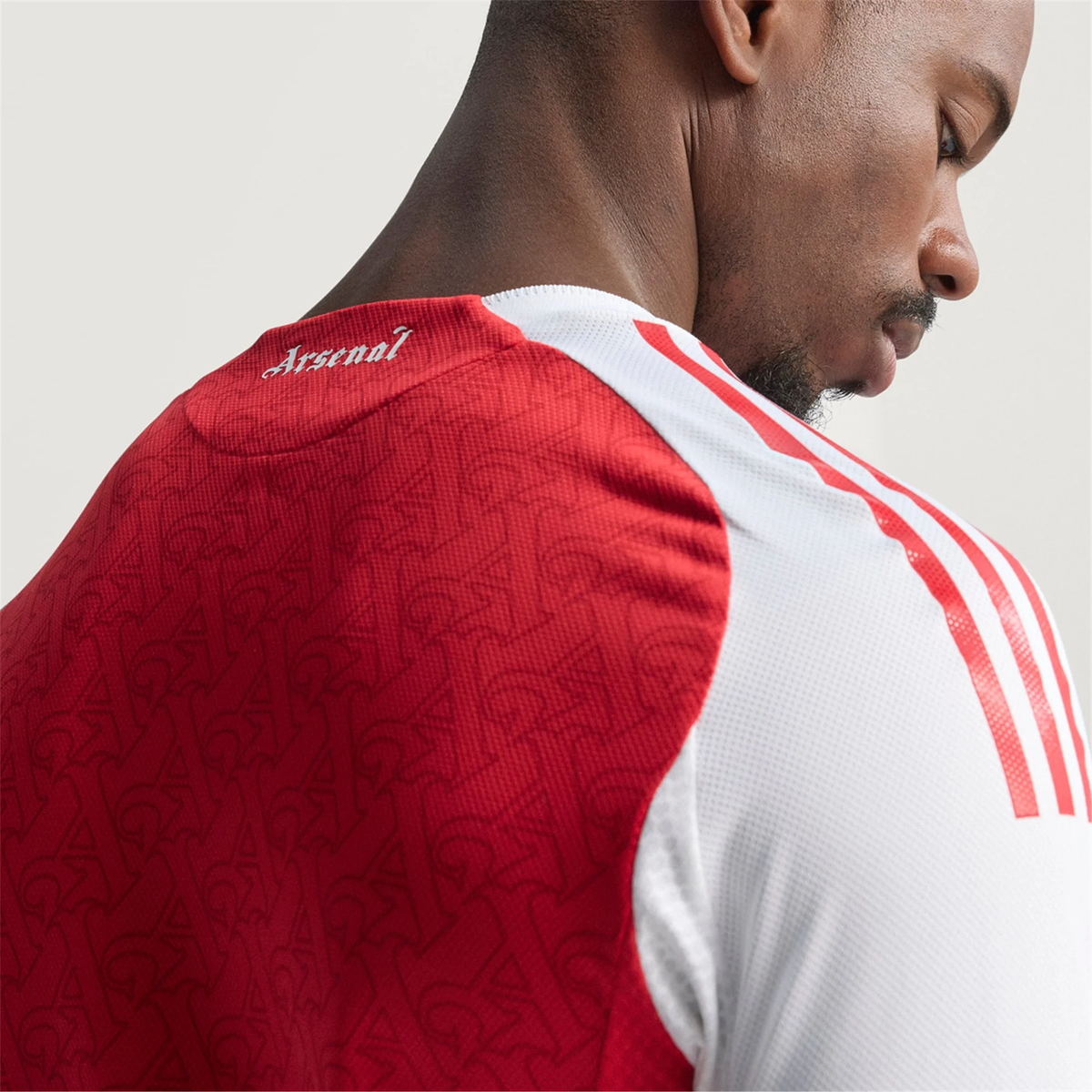 adidas Marquinhos Arsenal FC Authentic Home Jersey 25/26 w/ EPL Patch (Better Scarlet/White