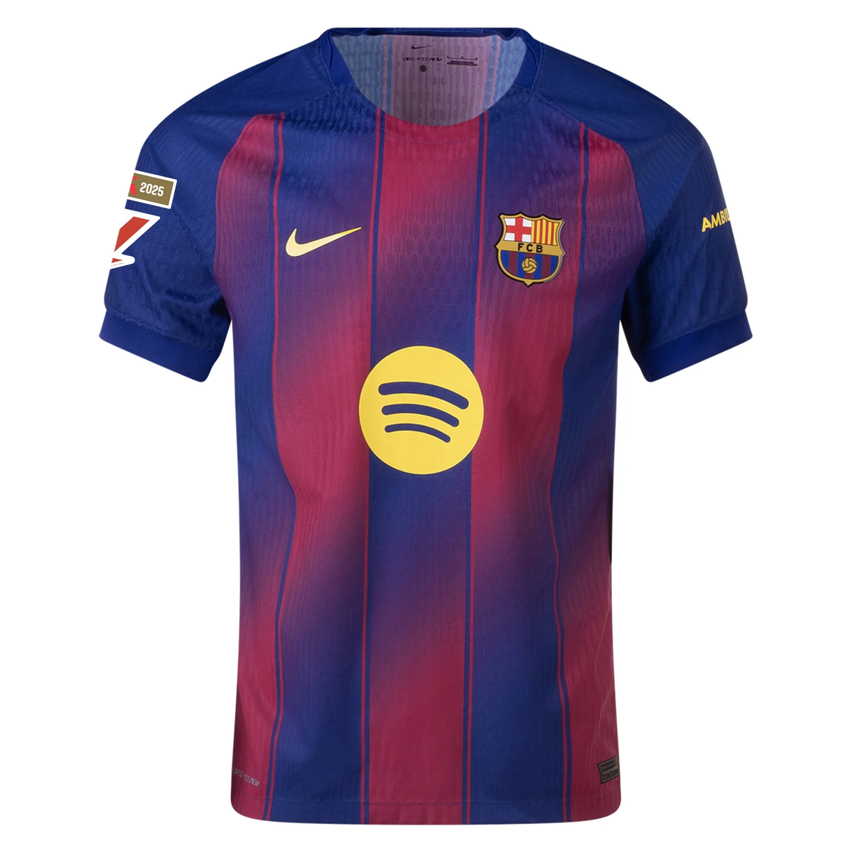 Nike Barcelona Authentic Lamine Yamal Home Jersey w/ La Liga Champion Patches 25/26 (Deep Royal Blue/Midwest Gold)