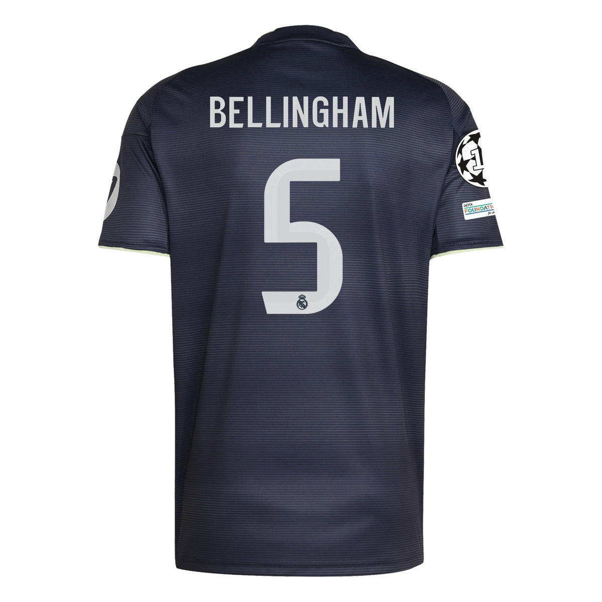 adidas Jude Bellingham Real Madrid 25/26 Away Jersey w/ Champions League Patches (Legend Ink)