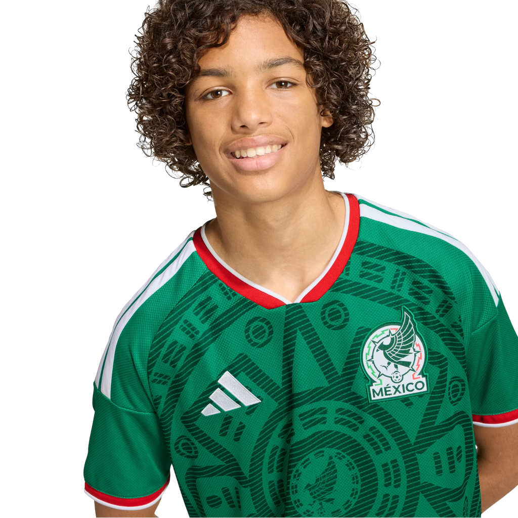 adidas Youth E. Alvarez Mexico 2026 Home World Cup Jersey (Bold Green)