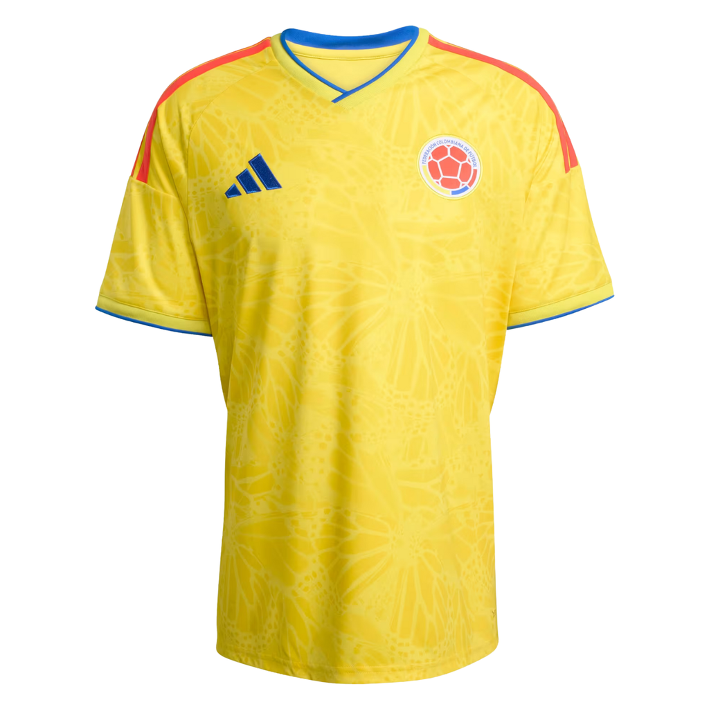 adidas Men's Uribe Colombia 2026 Home Jersey (Impact Yellow)
