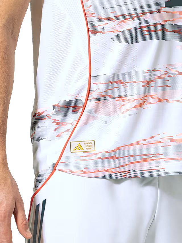 adidas Laimer Authentic Away Jersey 25/26 w/ Sponsor + Meister Bundesliga Patch (White/Red)