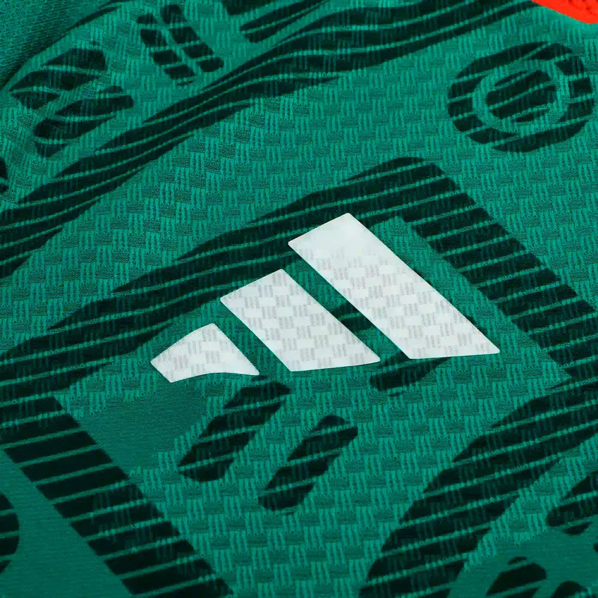 adidas Men's J. Sanchez Mexico Long-Sleeve Authentic Home Jersey 2026 (Bold Green)