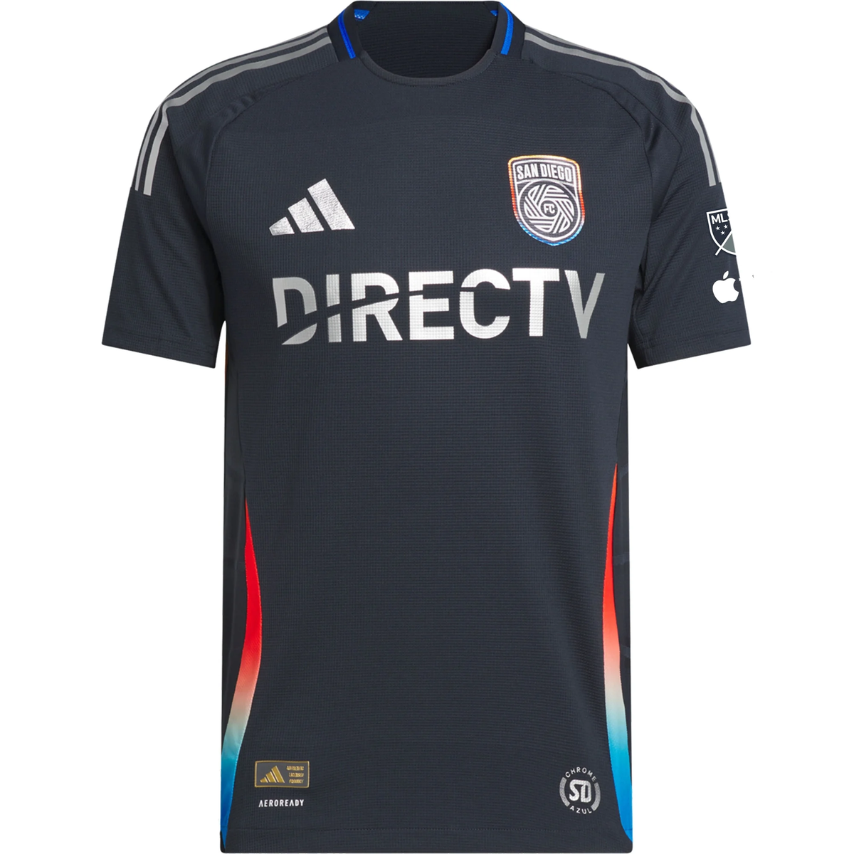 adidas Paddy McNair San Diego FC Authentic Home Jersey w/ MLS + Apple TV Patches 25/26 (Night Navy)