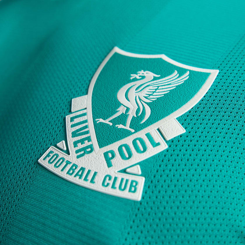 adidas Liverpool FC Authentic Florian Wirtz Third Jersey w/ EPL + No Room For Racism Patches 25/26 (Sea Green)