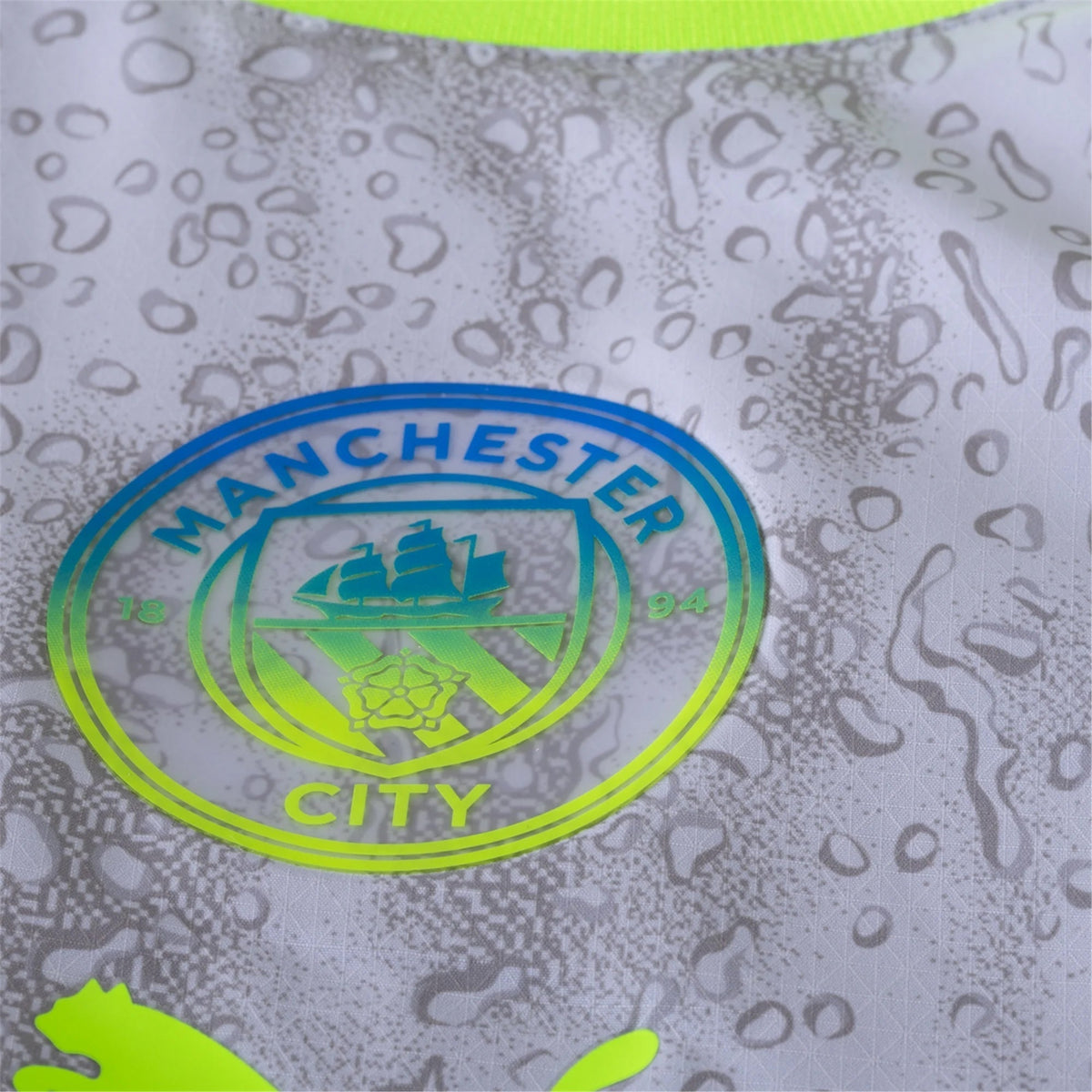 Puma Manchester City Authentic Third Jersey w/ EPL + No Room For Racism 25/26 (Cool Weather/Pro Green)