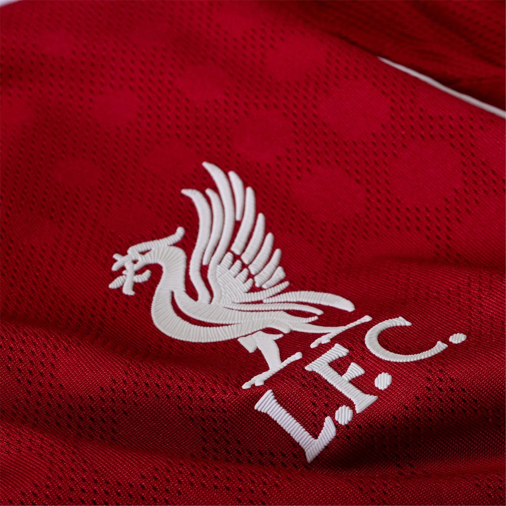 adidas Men's Liverpool FC Authentic Mac Allister Home Jersey 25/26 w/ EPL + NRFR Patches (Strawberry Red)