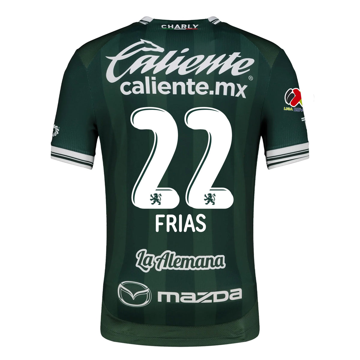 Charly Adonis Frias Men's Leon FC Home Jersey 25/26 w/ BBVA Liga Patch (Green)
