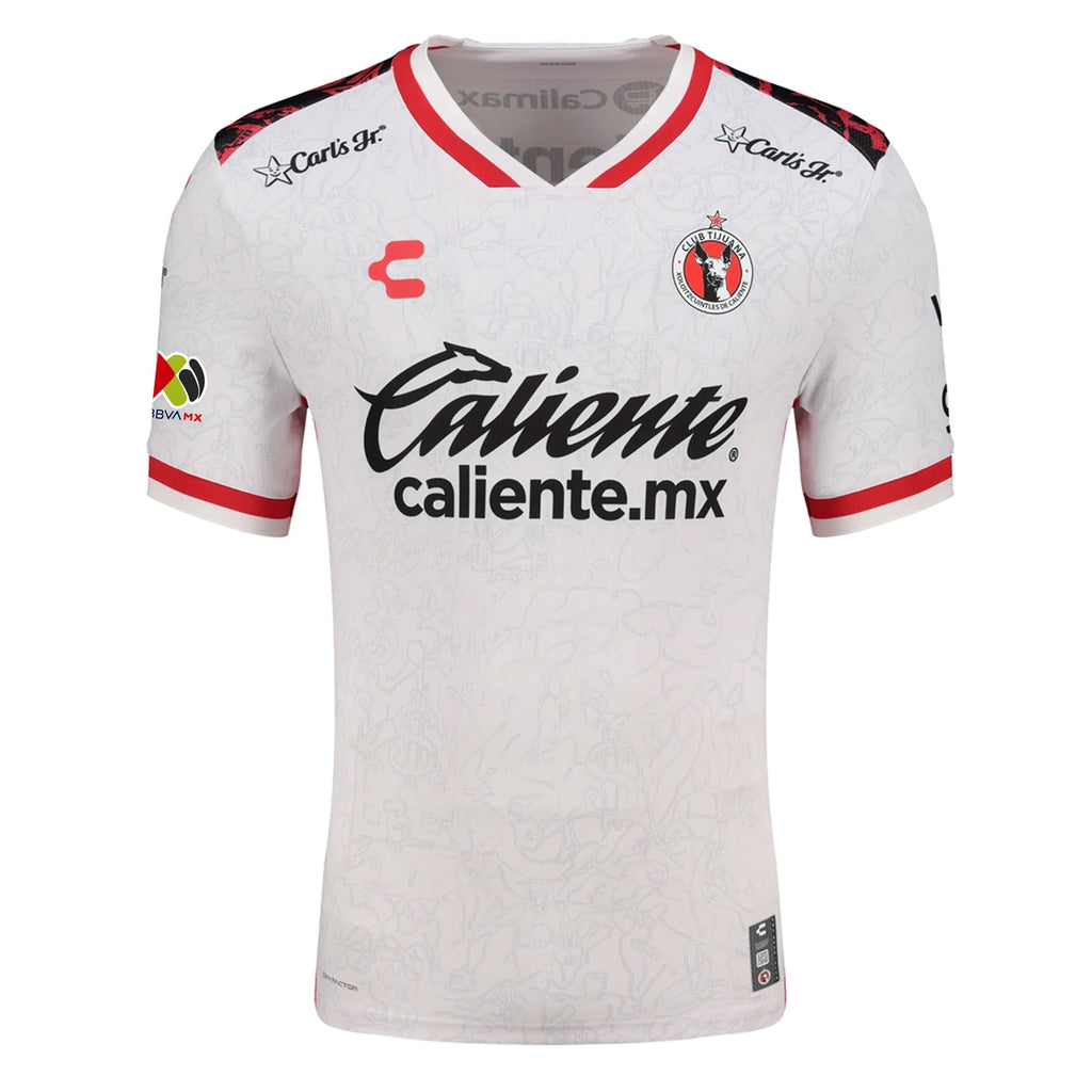 Charly Vitinho Men's Xolos De Tijuana Away Jersey 25/26 w/ BBVA MX Patch (White)