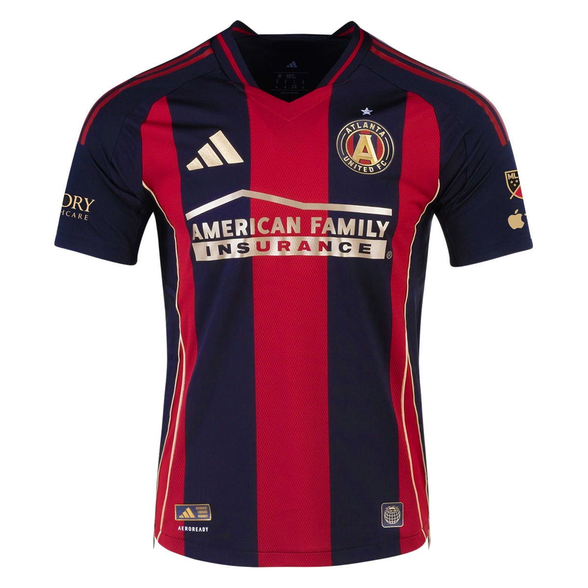 adidas Efraín Morales Atlanta United Authentic Home Jersey w/ MLS Patches 25/26 (Red/Black)
