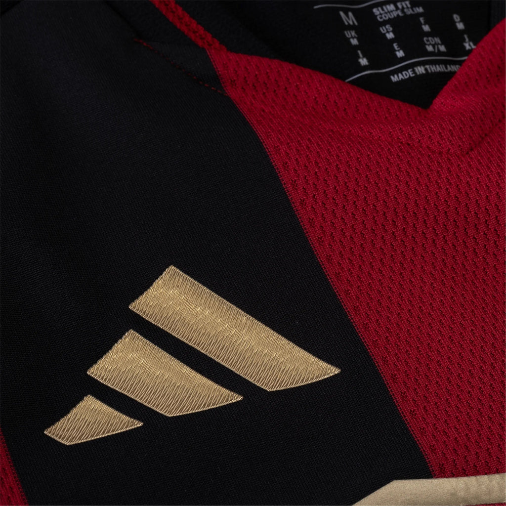 adidas Efraín Morales Atlanta United Authentic Home Jersey w/ MLS Patches 25/26 (Red/Black)