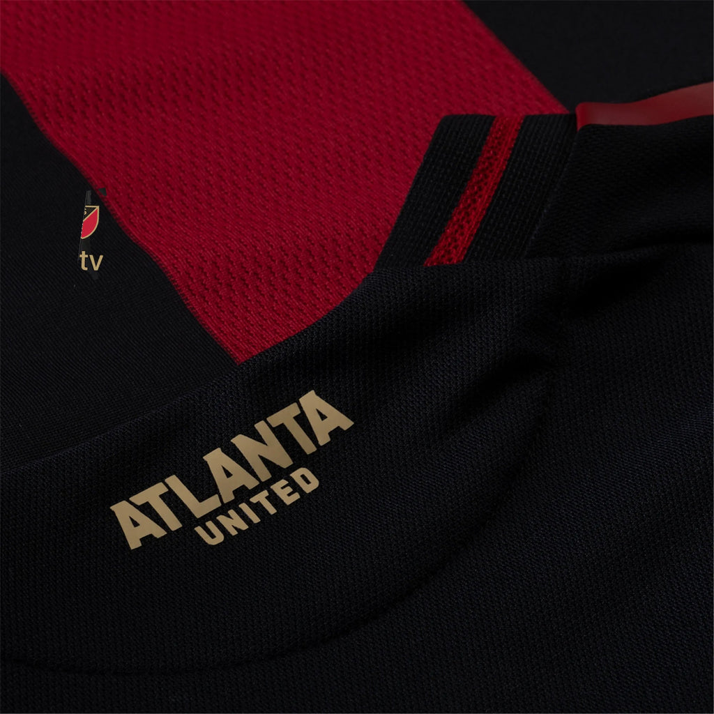 adidas Efraín Morales Atlanta United Authentic Home Jersey w/ MLS Patches 25/26 (Red/Black)