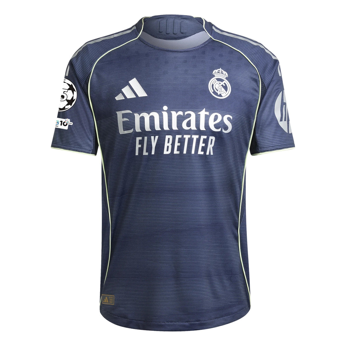 adidas Dean Huijsen Real Madrid Authentic Away Jersey 25/26 w/ Champions League Patches (Legend Ink