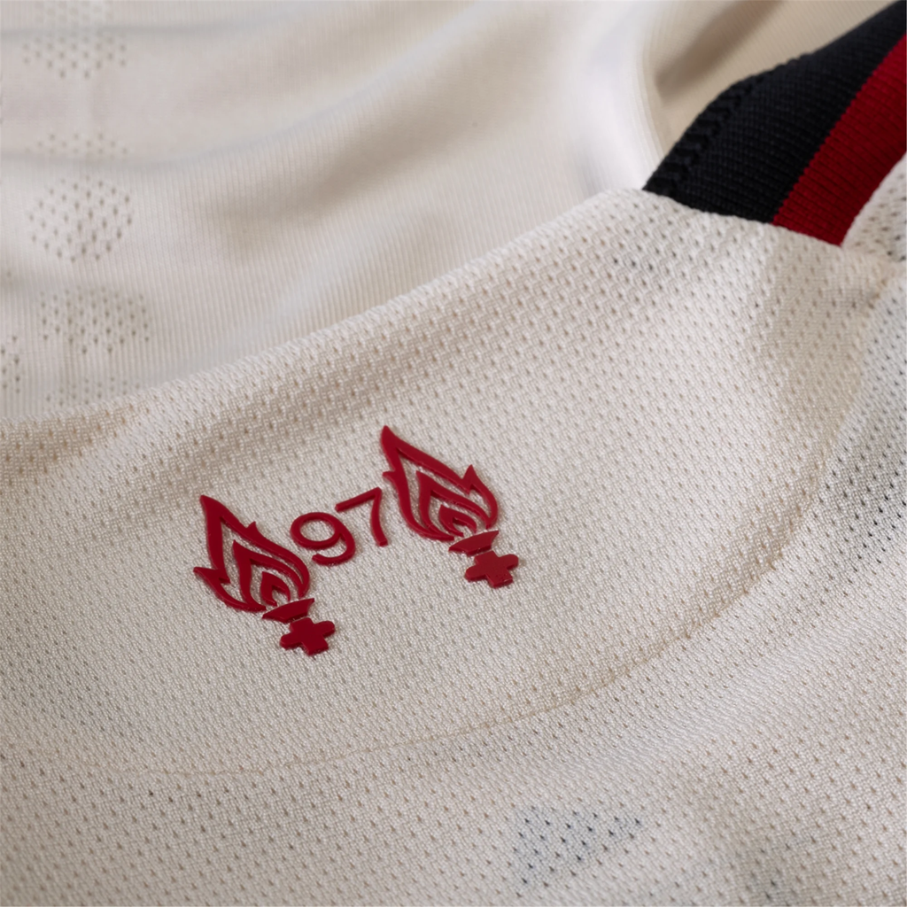 adidas Men's Liverpool Authentic Joe Gomez Away Jersey w/ Champions League Patches 25/26 (Wonder White)