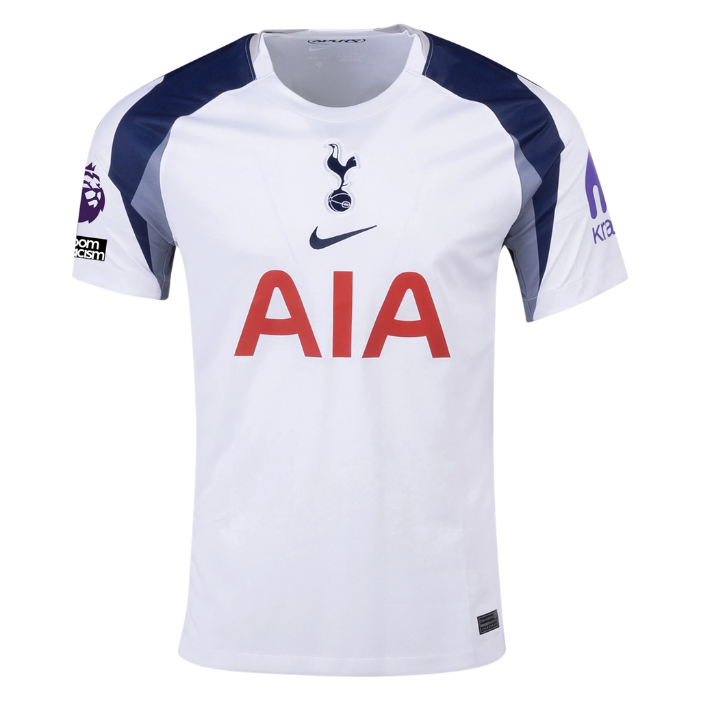 Nike Odobert Tottenham Hotspurs Home Jersey w/ EPL + No Room For Racism Patch 25/26 (White/Iron/Binary Blue)