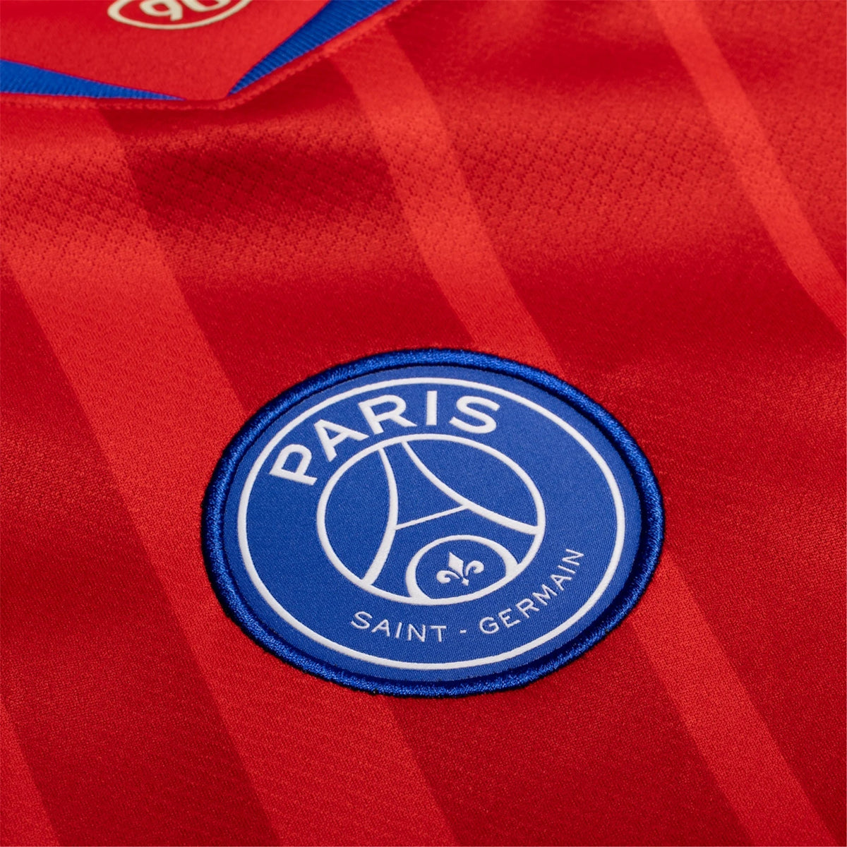Nike Men's Paris Saint-Germain T90 Third Jersey 25/26 (Sport Red/Hyper Royal)