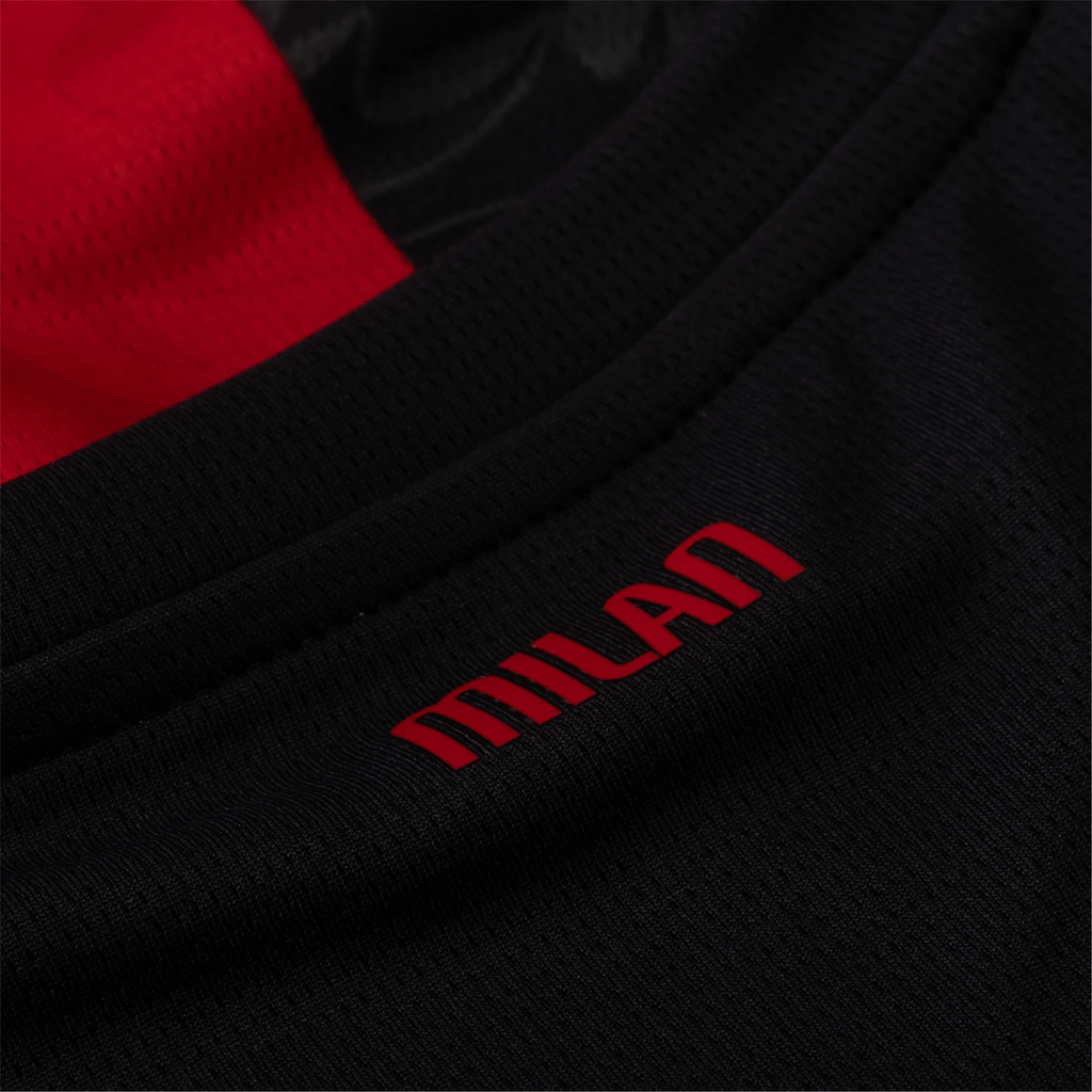 Puma Gimenez Men's AC Milan Home Jersey w/ Champions League Patches 25/26 (Red/Black)