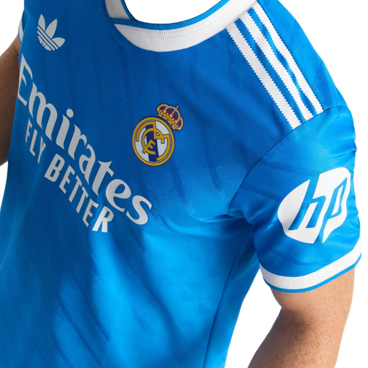 adidas Men's F. Mendy Real Madrid 25/26 Authentic Third Jersey w/ Champions League Patches (Blue)