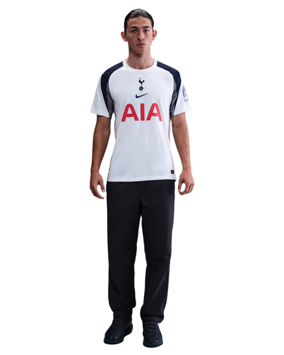 Nike Danso Tottenham Hotspurs Home Jersey w/ EPL + No Room For Racism Patch 25/26 (White/Iron/Binary Blue)