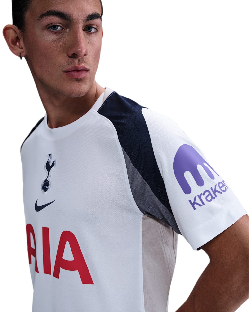Nike Danso Tottenham Hotspurs Home Jersey w/ EPL + No Room For Racism Patch 25/26 (White/Iron/Binary Blue)