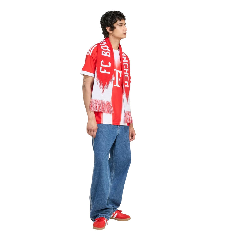 adidas Bayern Munich Goretzka Home Jersey w/ Champions League Patches 25/26 (Red)
