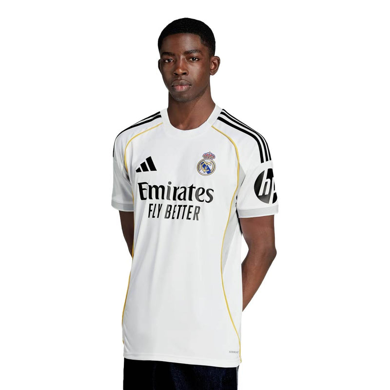 adidas Aurélien Tchouaméni Real Madrid 25/26 Home Jersey w/ Champions League Patches (White)