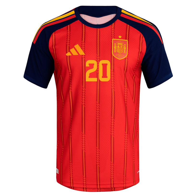 adidas Men's Baena Spain Authentic World Cup Home Jersey 2026 (Vivid Red)