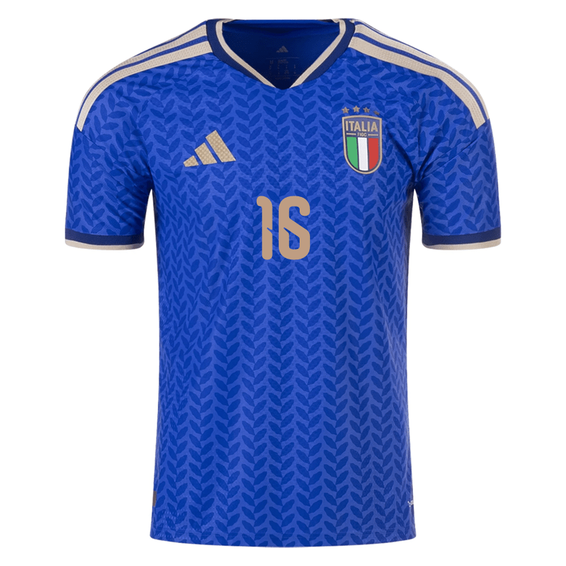 adidas Men's Frattesi Italy Home Stadium Jersey 2026 (Bold Blue)