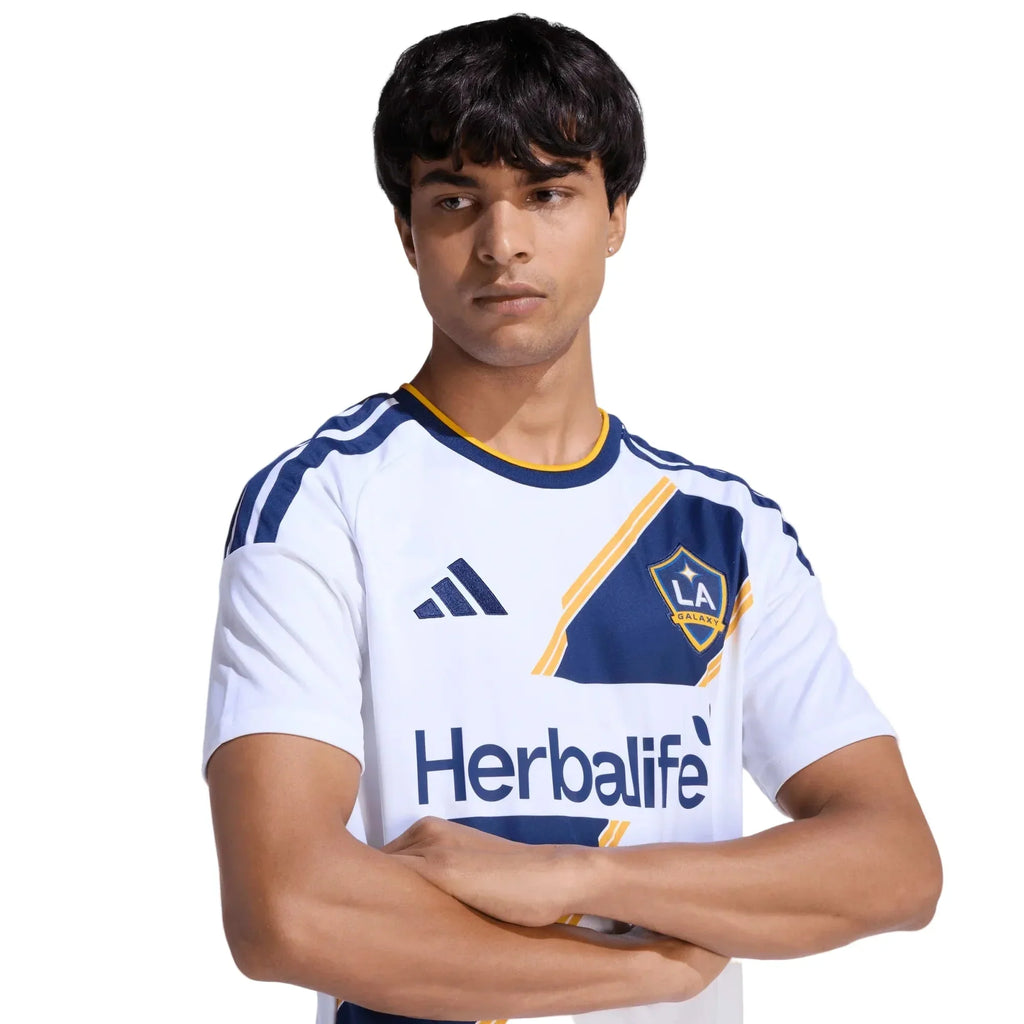 adidas Men's Rindov LA Galaxy Home Stadium Jersey 26/27 (White)