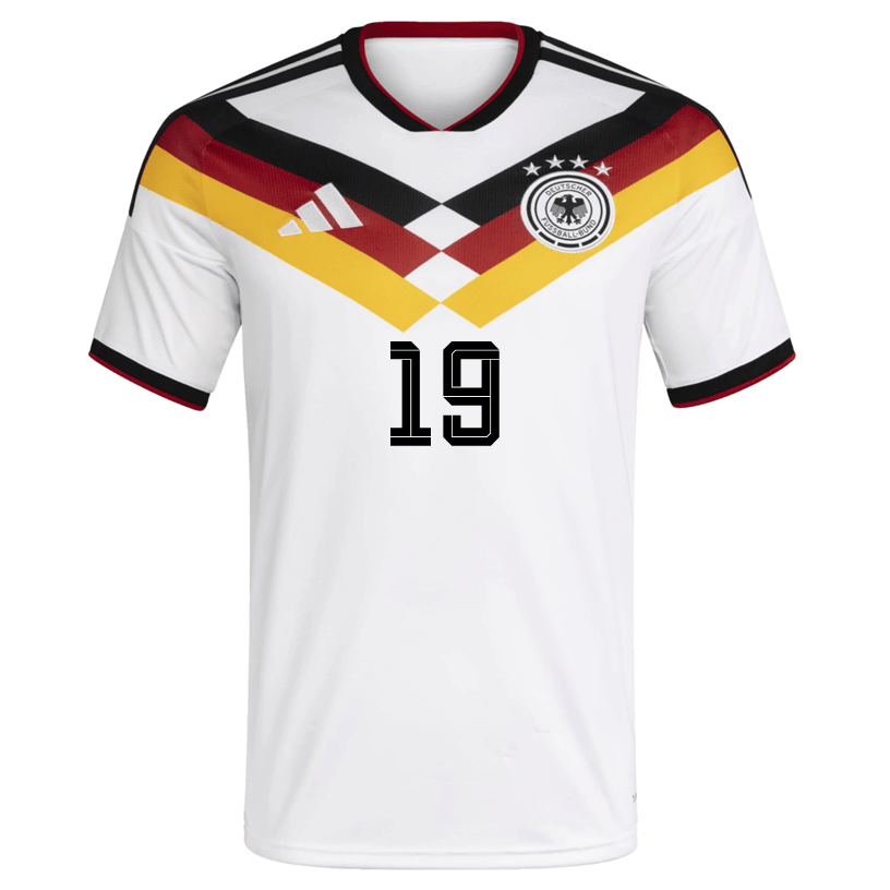 adidas Men's Gnabry Germany Home World Cup Jersey 2026 (White/Black)