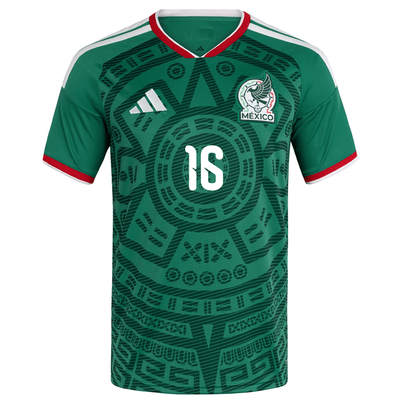 adidas Men's H. Herrera Mexico Home 2026 World Cup Jersey (Bold Green)