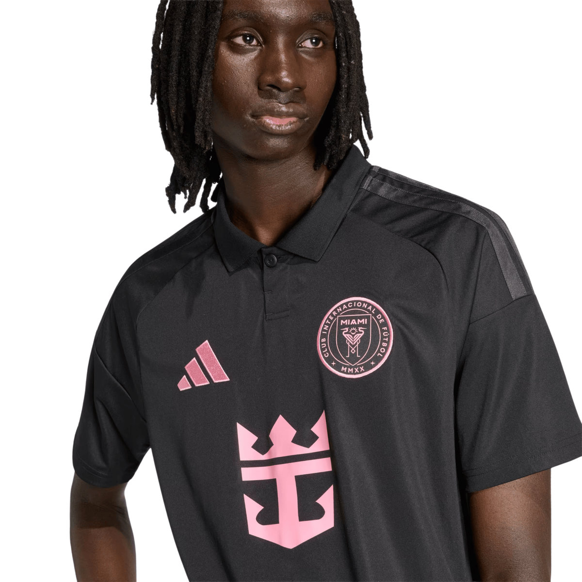 adidas Men's Inter Miami CF 26/27 Away Jersey (Black/Pink)