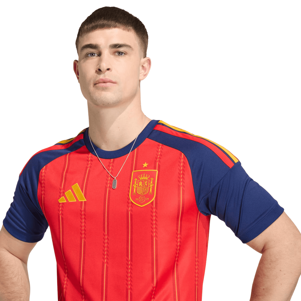 adidas Men's Rodri Spain World Cup Home Jersey 2026 (Vivid Red)