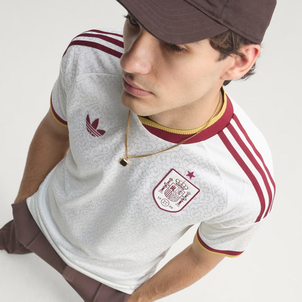 adidas Men's Spain Authentic Lamine Yamal Away Jersey 2026 (White)