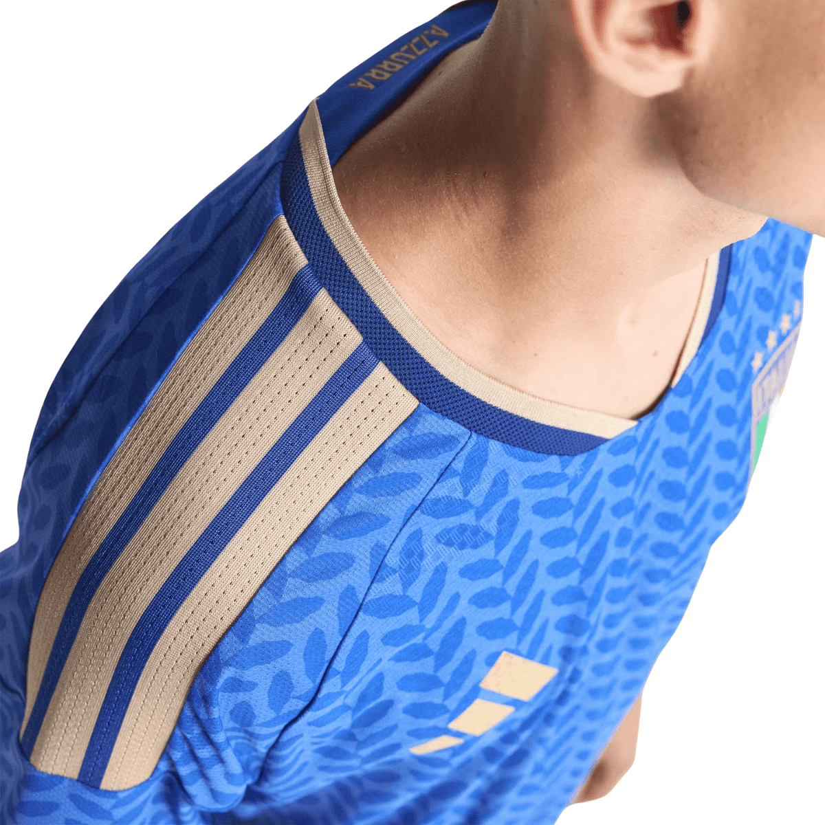 adidas Men's Zaccaghi Italy 2026 Authentic Home Jersey (Bold Blue)