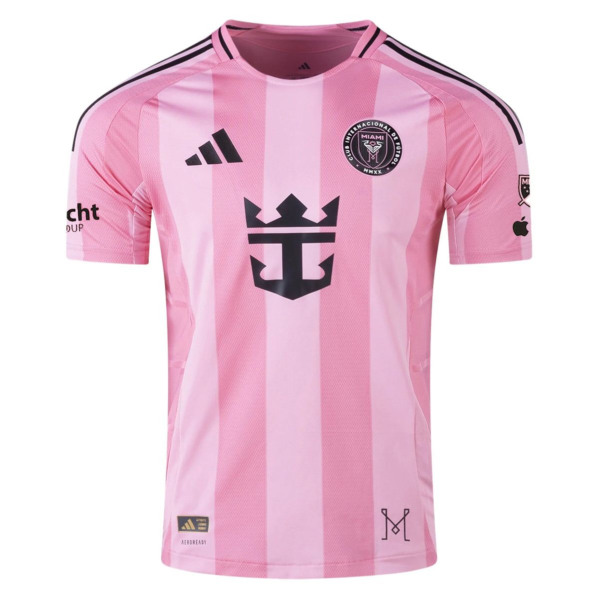 adidas Sergio Busquets Inter Miami CF Authentic Home Jersey 25/26 w/ MLS Patches + Sponsor (Easy Pink)