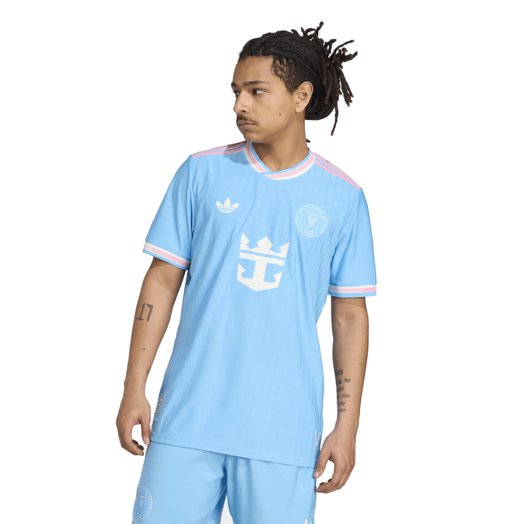 adidas Bright Inter Miami Authentic Third Jersey 25/26 (Blue/Pink)