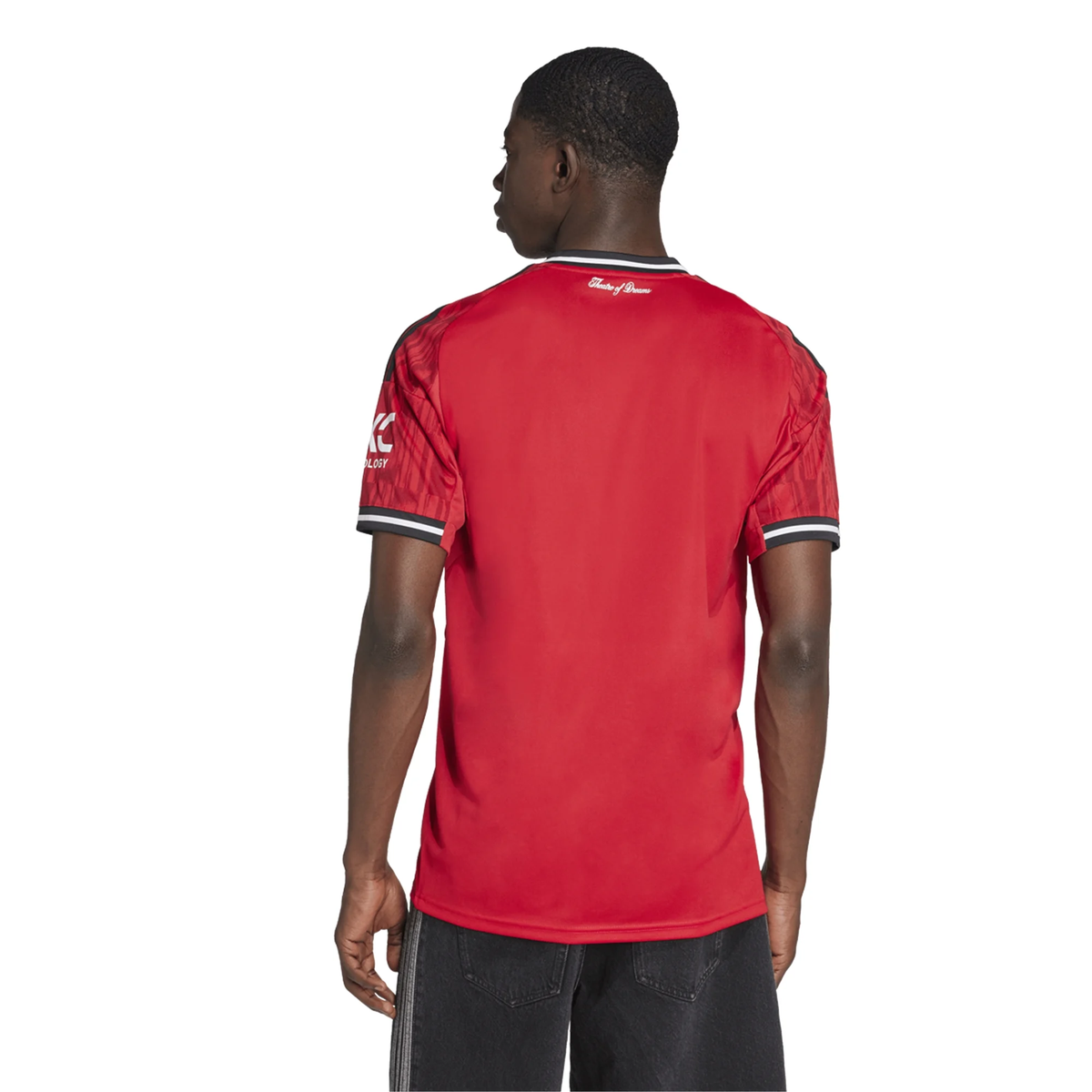 adidas Men's Manchester United Home Jersey 25/26 w/ EPL + NRFR Patches (Red)