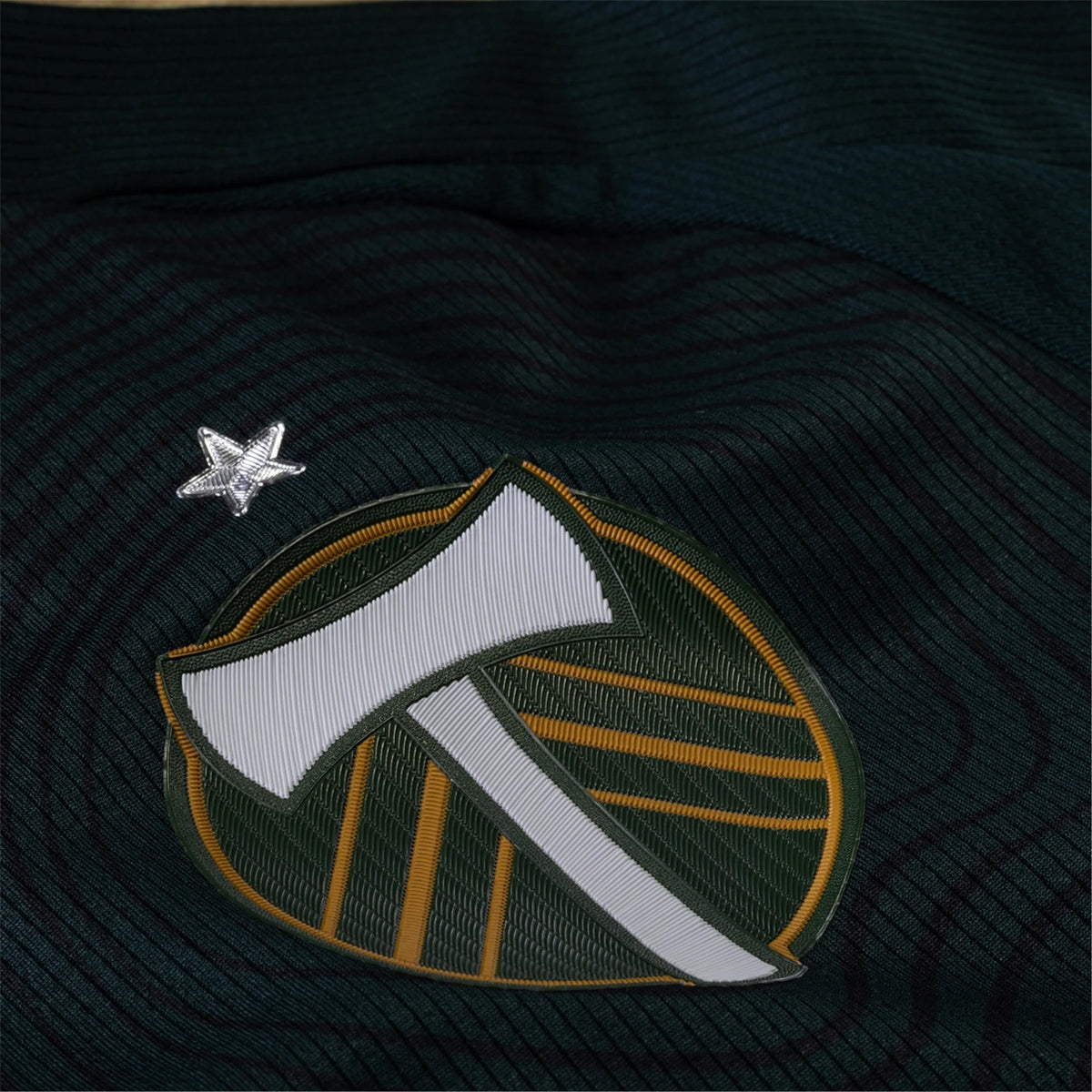 adidas Jimer Fory Portland Timbers Authentic Home Jersey w/ MLS & Apple Patch 25/26 (Green/Gold)