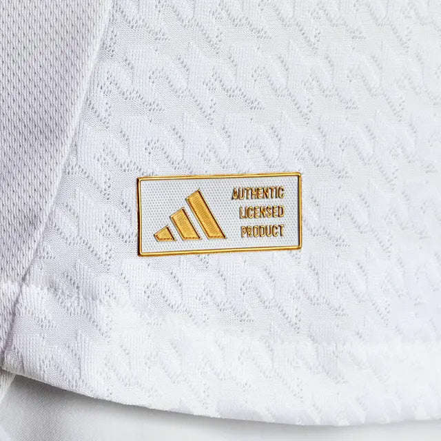adidas Modrić Real Madrid Authentic Home Jersey w/ La Liga Patches 24/25 (White/Black)