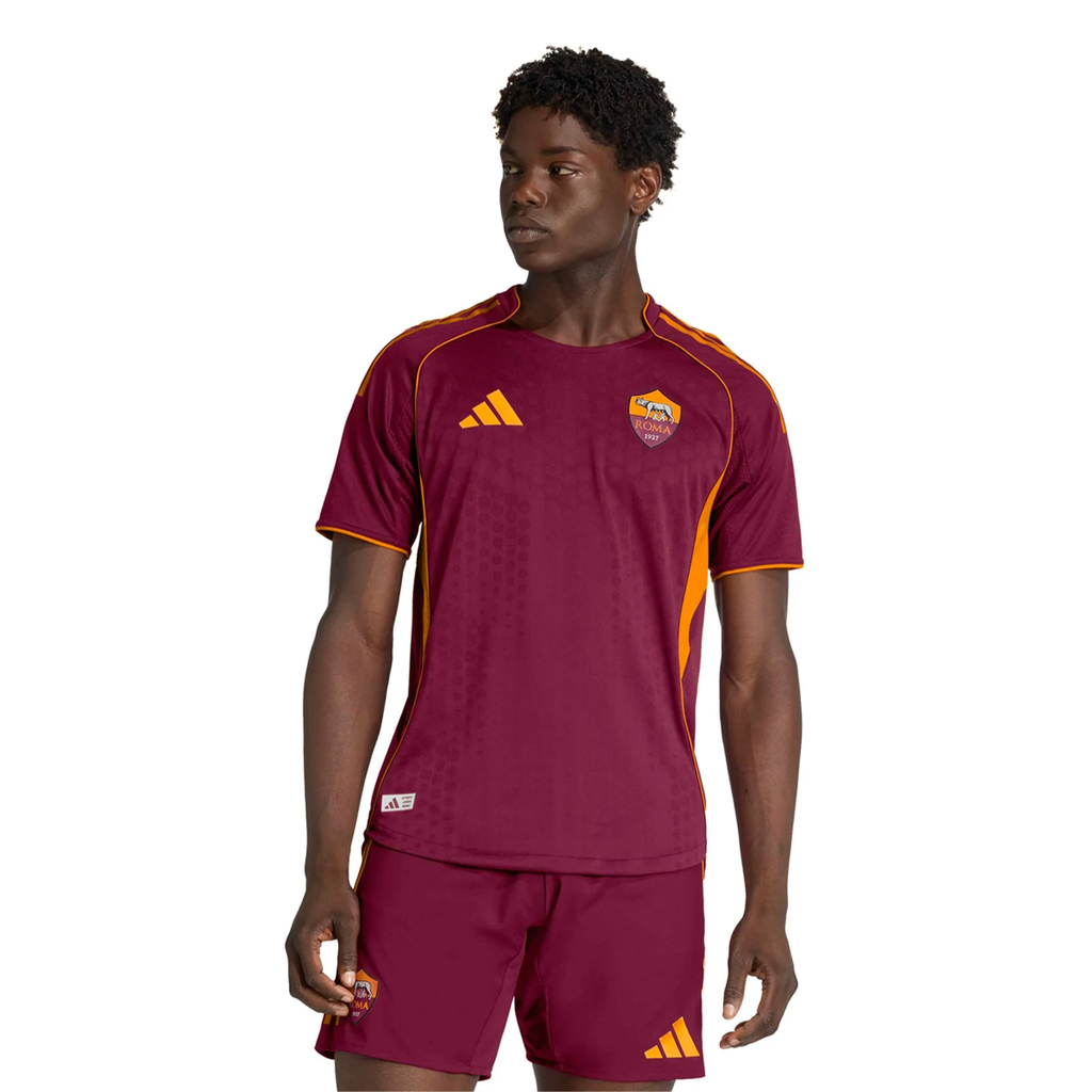 adidas Roma Authentic Angeliño Home Jersey w/ Europa League Patches 25/26 (Burgundy)