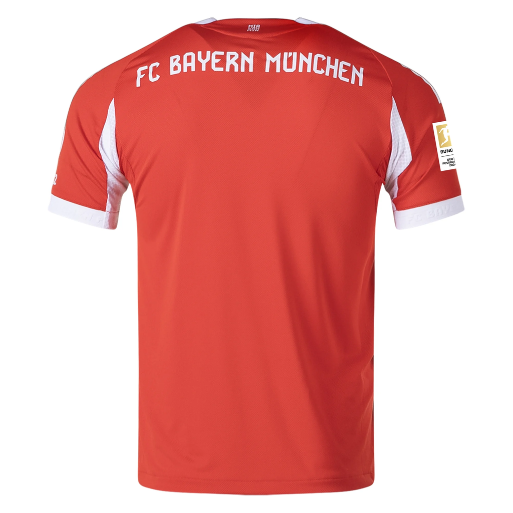 adidas Bayern Munich Authentic Home Jersey w/ Bundesliga Champion Patch 25/26 (Red)