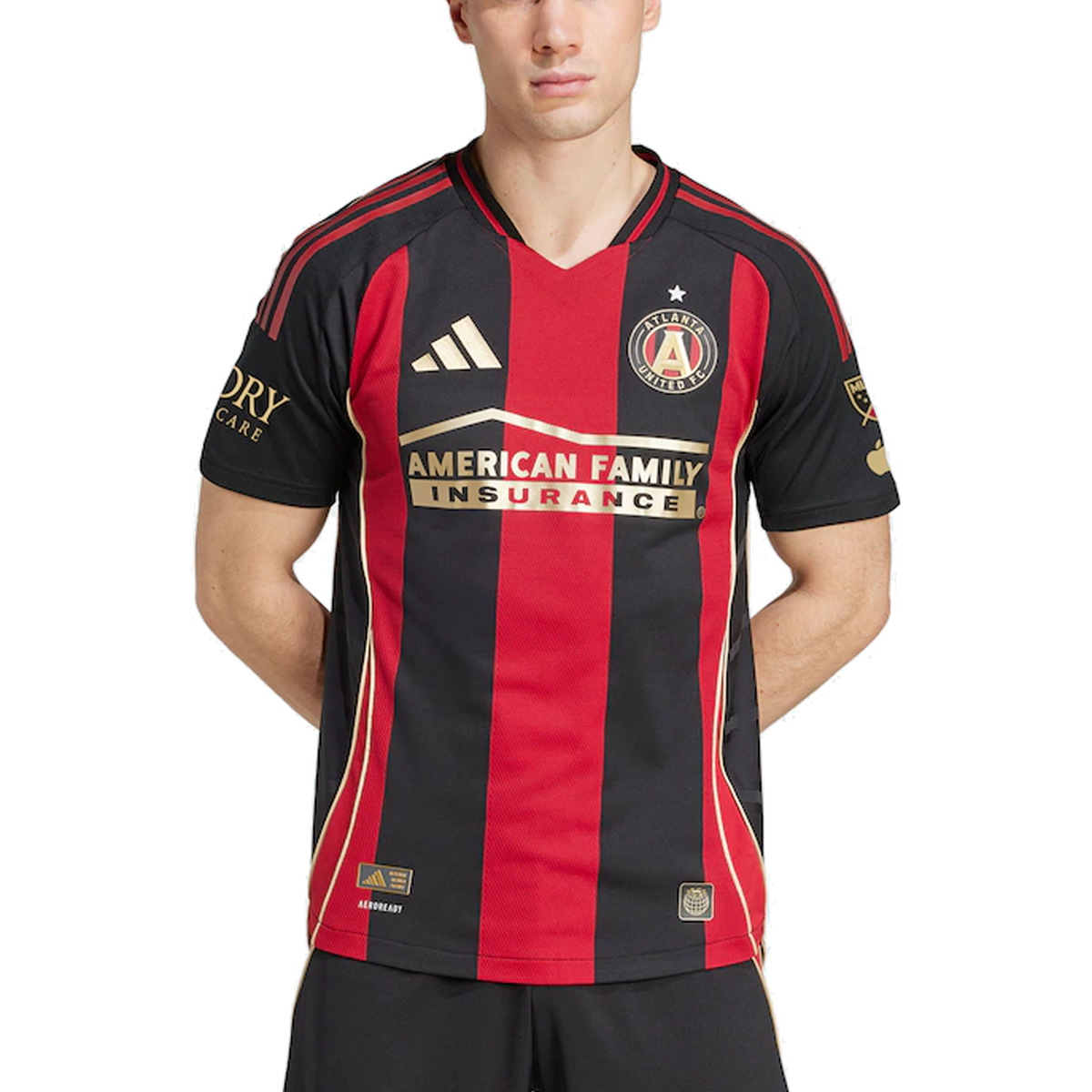 adidas Luis Abram Atlanta United Authentic Home Jersey w/ MLS Patches 25/26 (Red/Black)